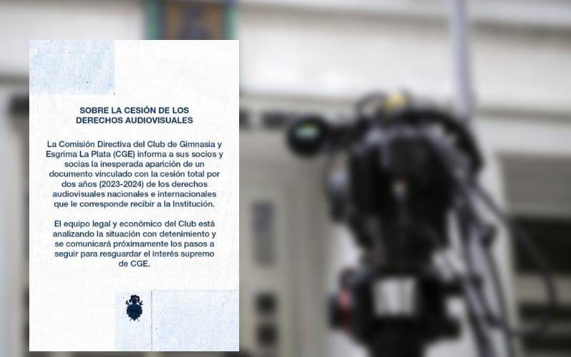Gimnasia emitió un comunicado tras la polémica de los derechos de TV cedidos a Pellegrino
