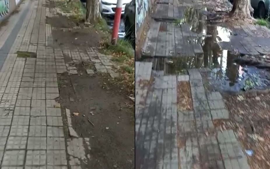 Vecinos reclaman por las veredas del Albert Thomas 
