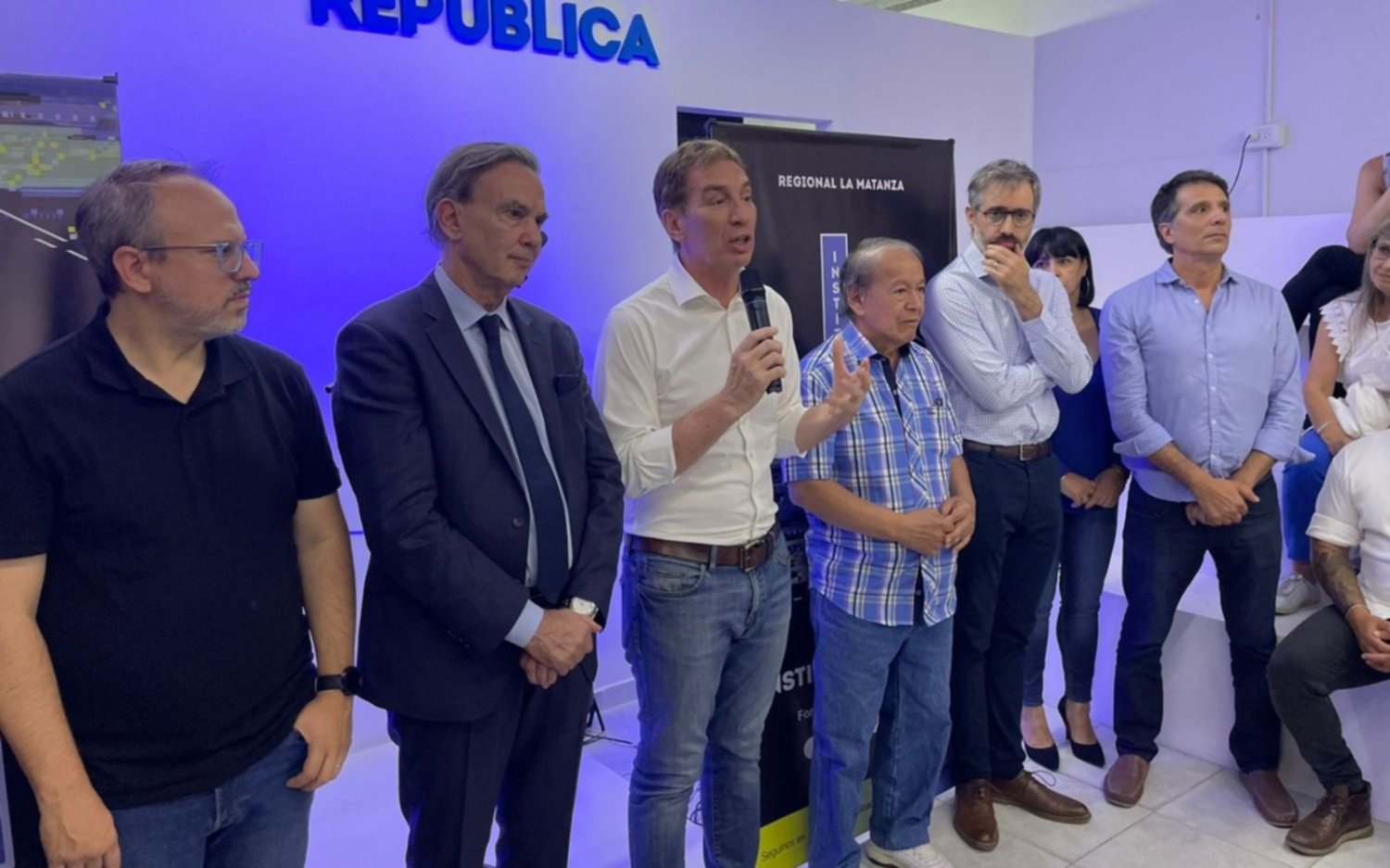 Santilli recibió el apoyo de Pichetto en Provincia
