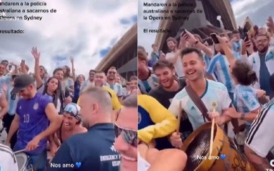 Australia: enviaron a la policía a reprimir los festejos argentinos y el resultado fue inesperado