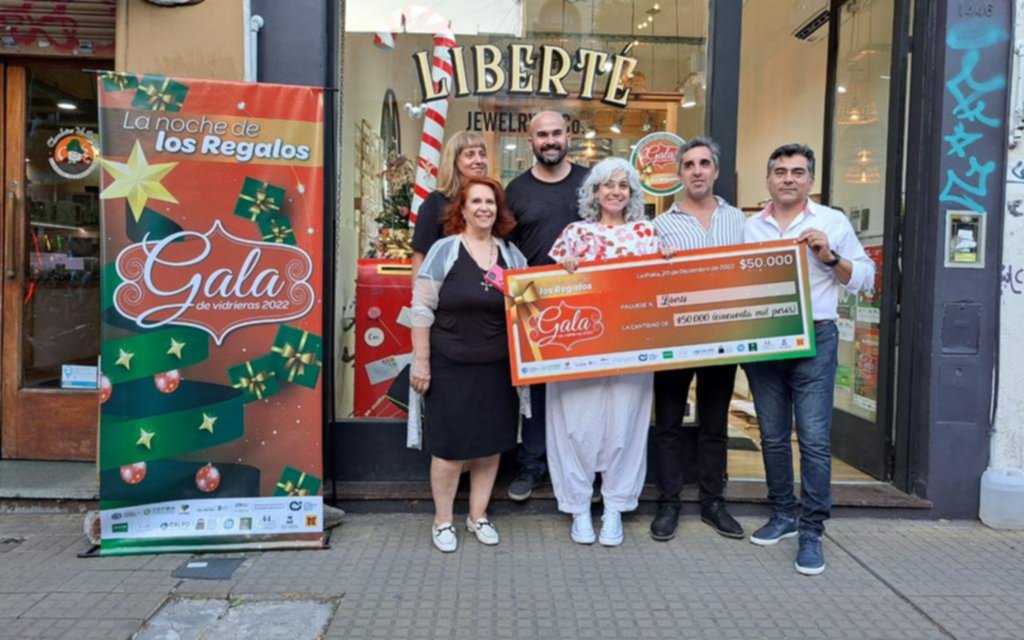 Locales premiados en la gala de vidrieras que se realizó en la Ciudad