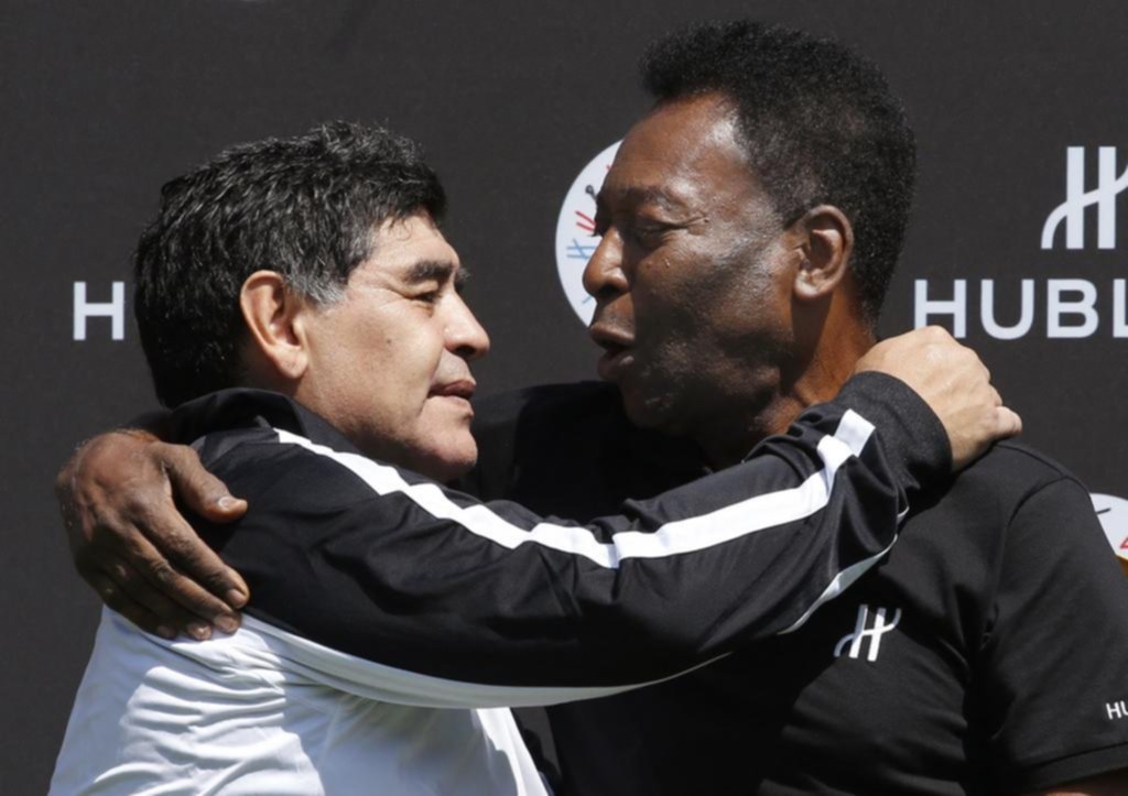 Pelé y Diego: entre el cariño, el respeto y los chispazos