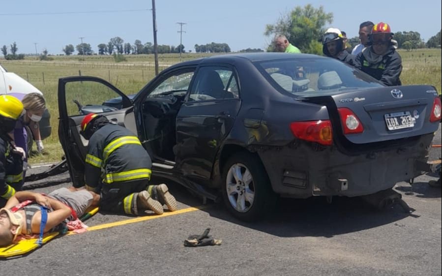 Trágico choque en Ruta 36: dos muertos y tres heridos en grave estado