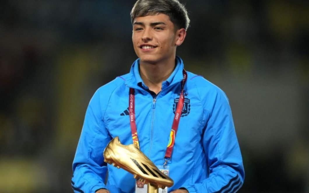 El argentino Agustín Ruberto ganó la Bota de Oro al máximo goleador del Mundial Sub-17
