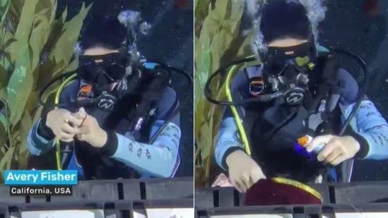 A los 13 años, la rompe con la magia bajo el agua