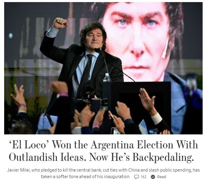 "Qué me importa tu preferencia sexual, si querés estar con un elefante es tu problema", la frase de Milei que destacó The Wall Street Journal