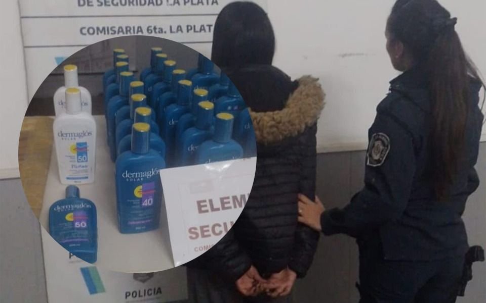 "Se quemó": una mujer infraganti con decenas de protectores solares en un hiper de La Plata
