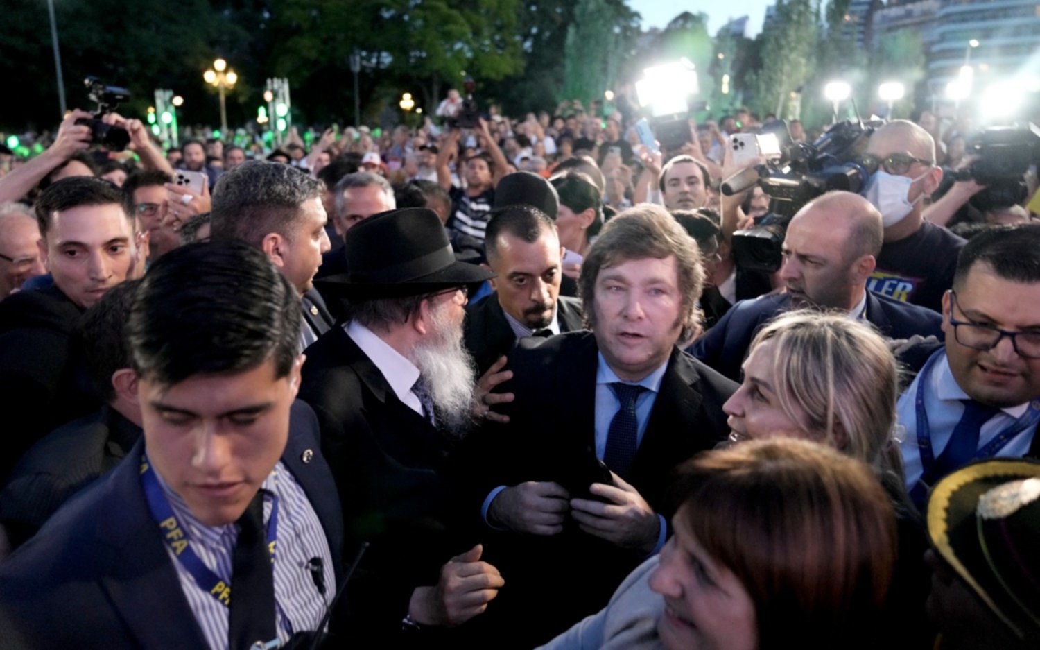 Milei, en la festividad judía de Jánuca