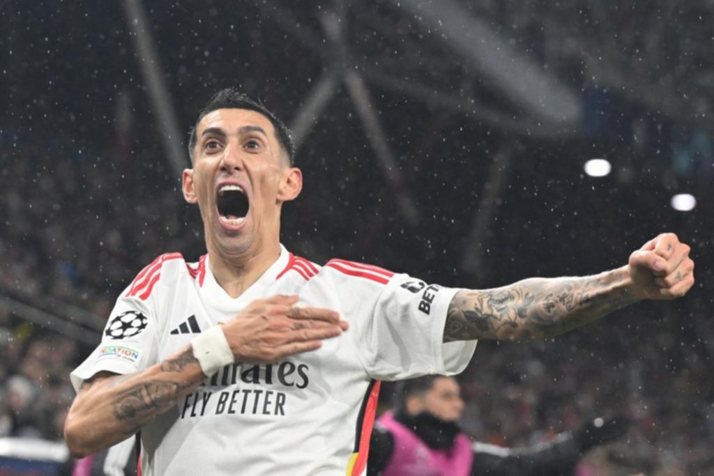 Gol olímpico de Di María para Benfica en Austria