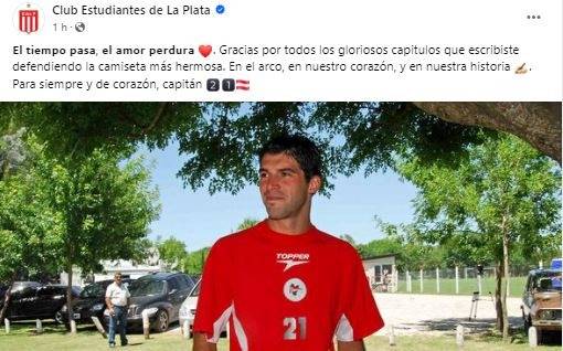 El saludo de Estudiantes a Mariano Andújar que emocionó a los hinchas