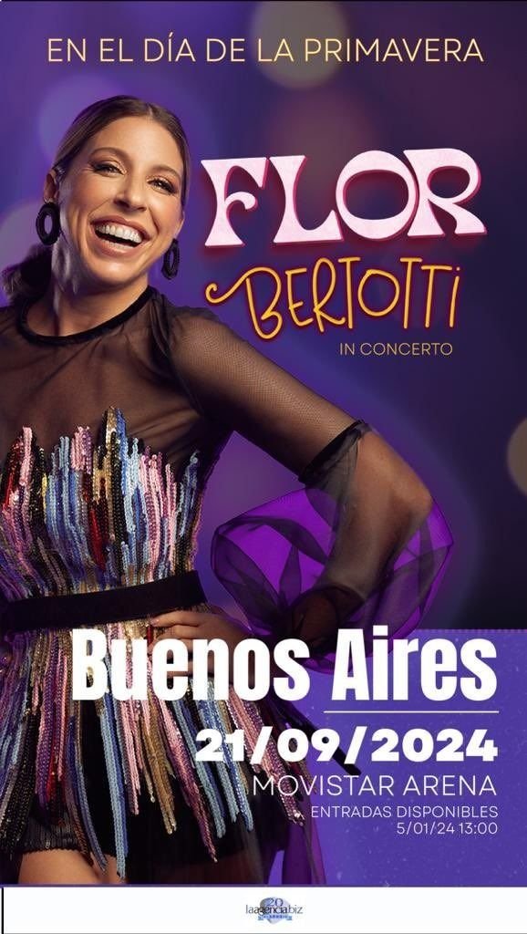 Floricienta en el Movistar Arena: cuándo y dónde se venderán las entradas  para el show de Flor Bertotti