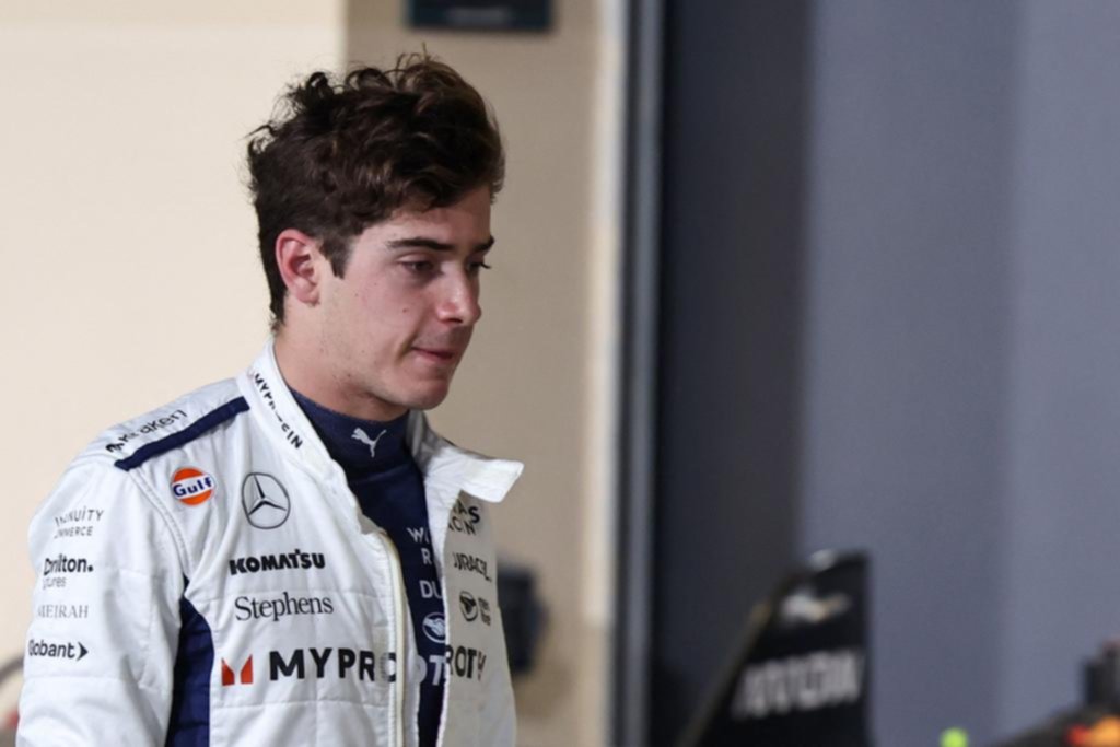 Colapinto: no pasó la Q1 y larga último en Abu Dhabi