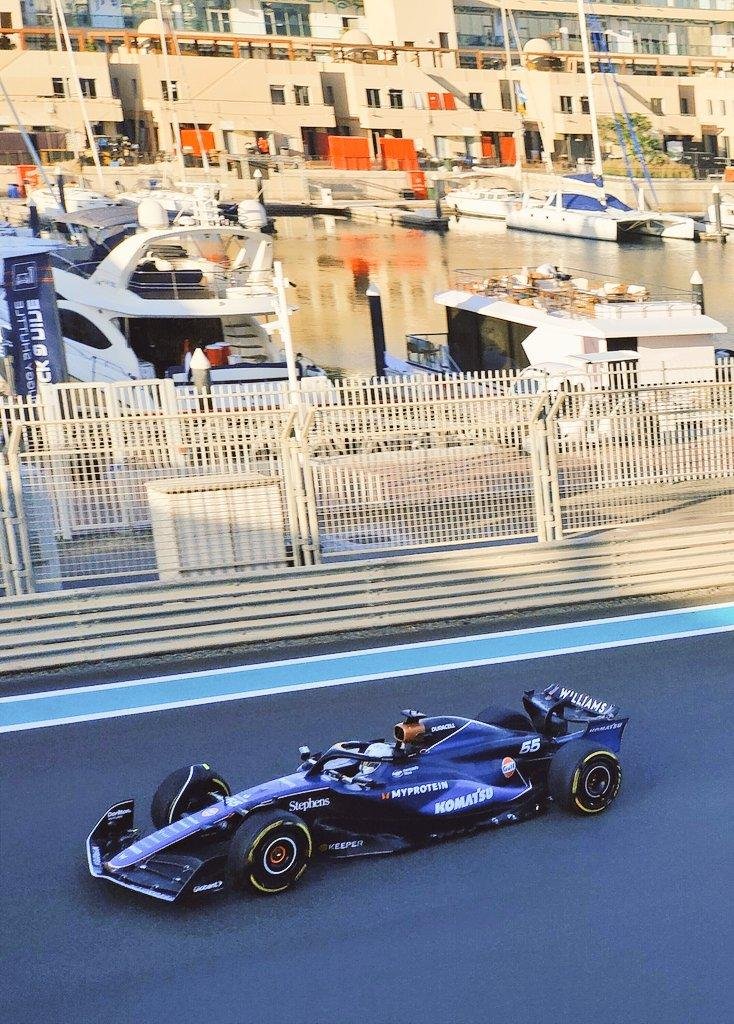 Sainz ya ocupó la butaca de Colapinto, en una prueba con Williams