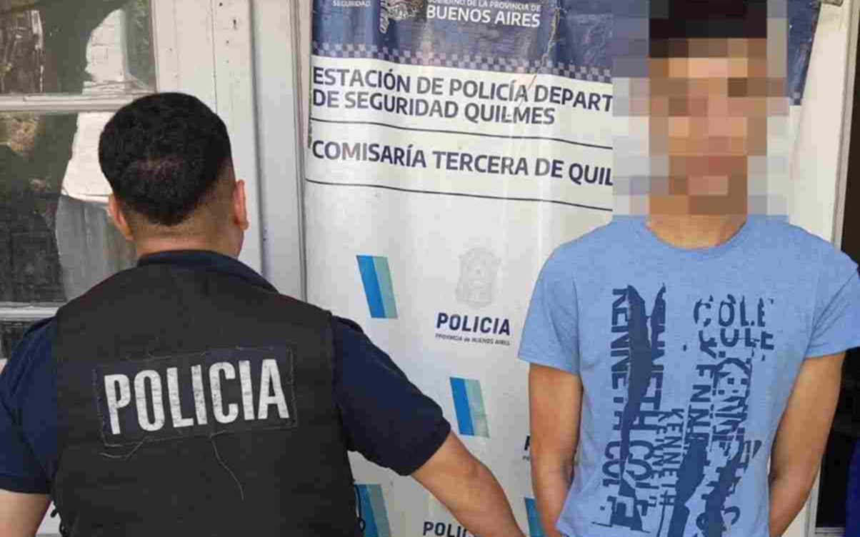 Capturan a joven acusado de "entradera" en Quilmes