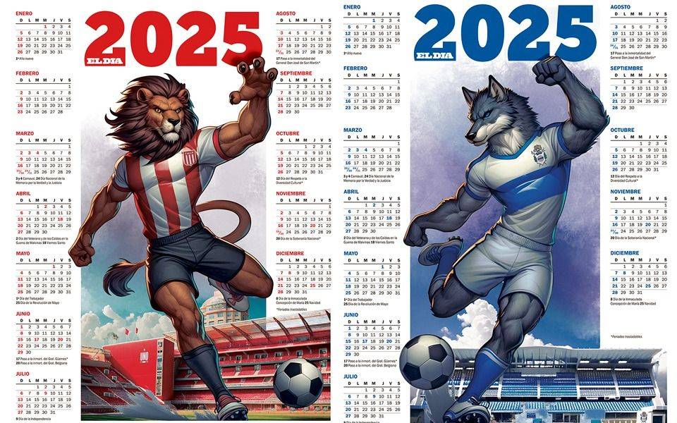 Los tradicionales almanaques 2025 de Estudiantes y Gimnasia: dónde conseguirlos