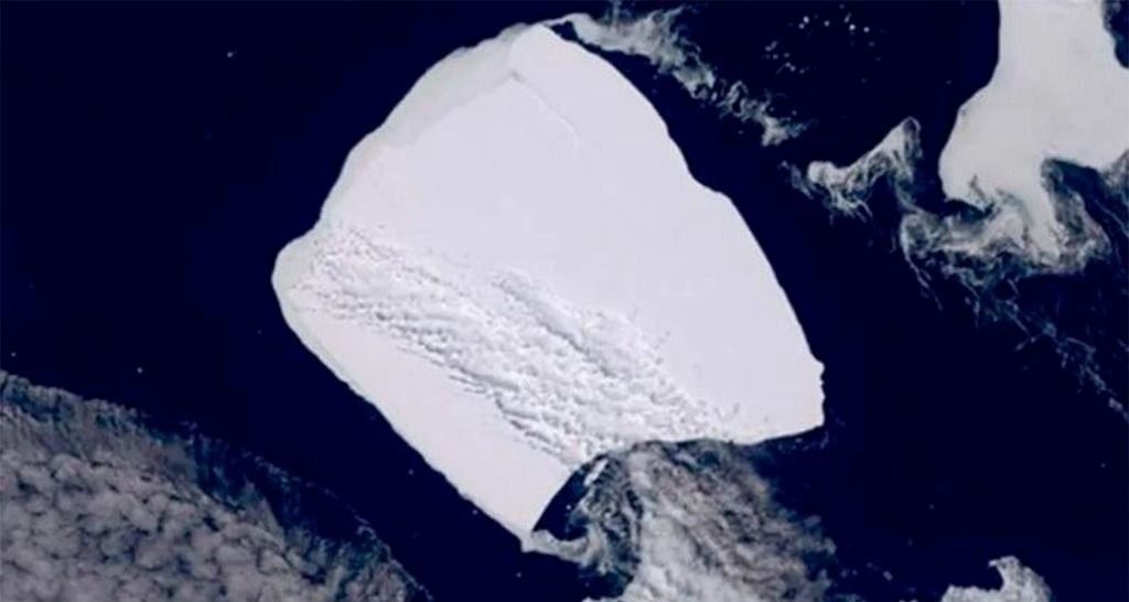 A la deriva por el océano: se liberó el mayor iceberg del mundo