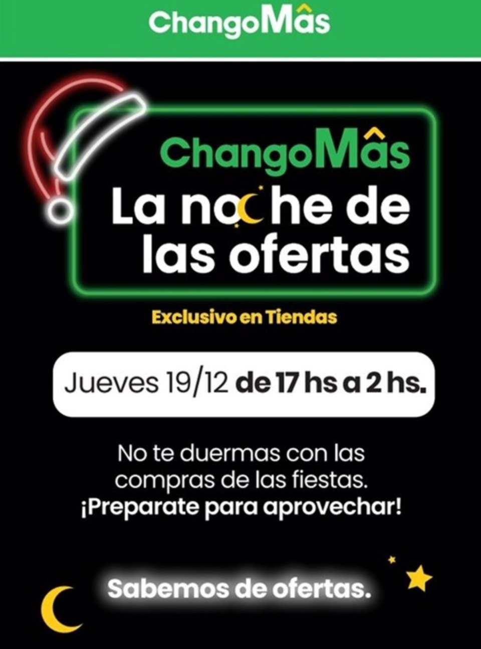 Híper ChangoMâs se suma a la tradición de los eventos nocturnos con “Noche de ofertas”