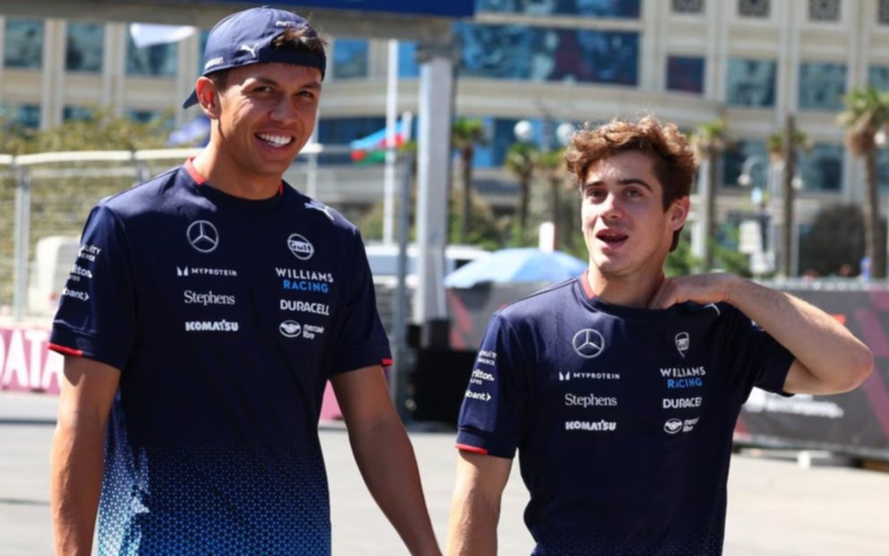 Albon sobre Franco Colapinto tras su paso por la Fórmula 1: "Un piloto fantástico"