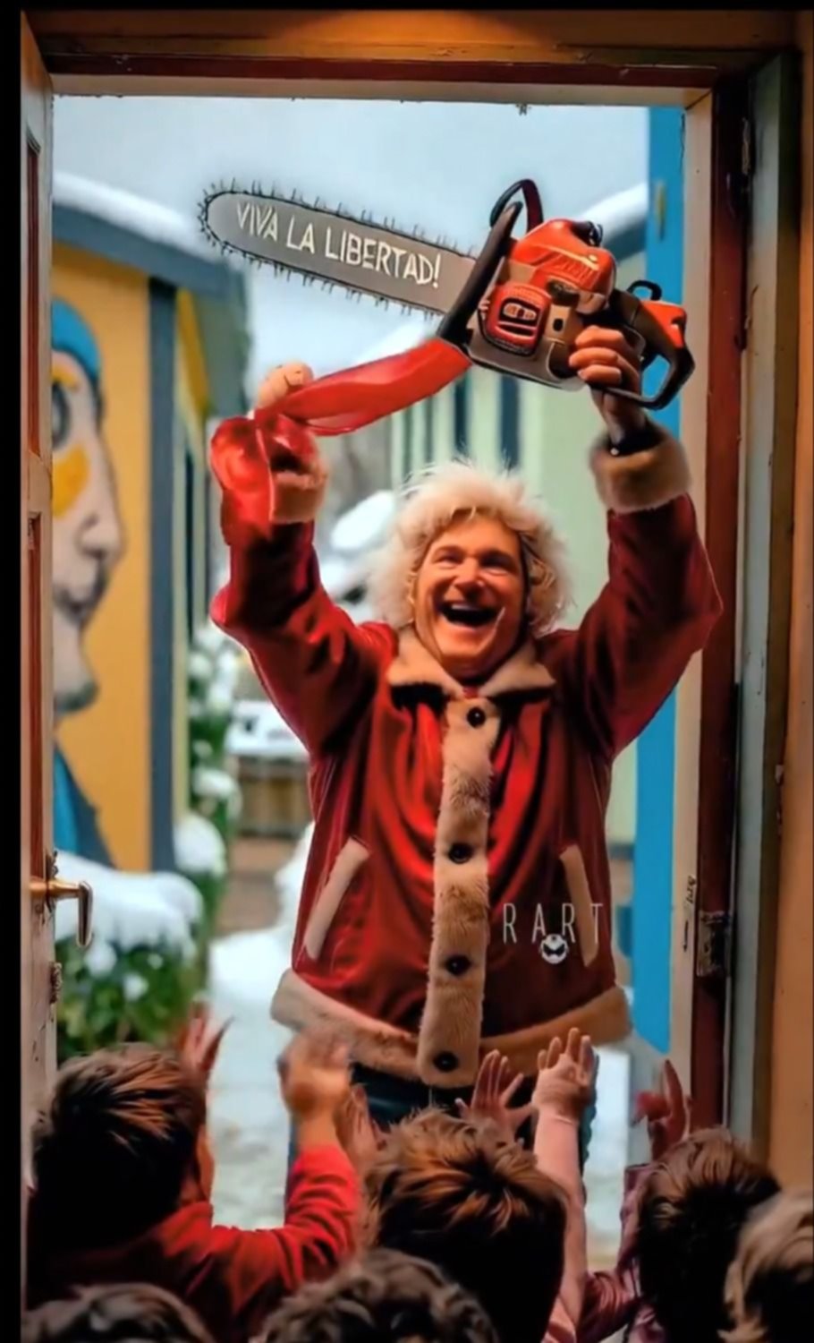 El Presidente en un aviso navideño internacional