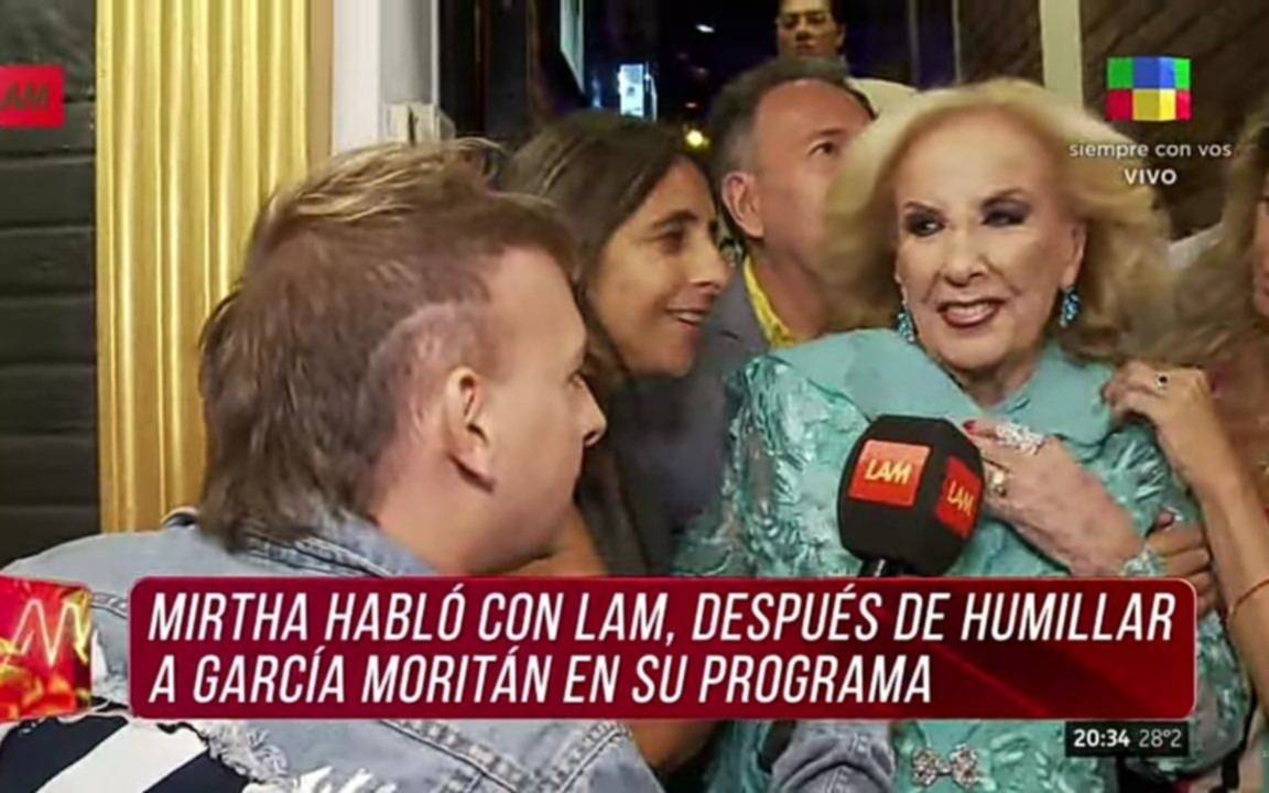 Mirtha admitió que fue "tenso" el cruce con García Moritán y fue lapidaria sobre si le creyó