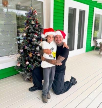 Tinelli y una celebración “cara a cara” con su hijo Lorenzo