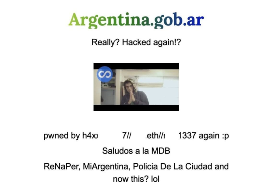 Denuncian que hackearon el sitio oficial Mi Argentina
