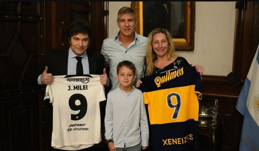 Palermo visitó a Javier Milei en la Casa Rosada