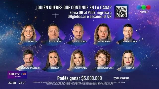  Gran Hermano 2025.- Gala de doble eliminación: cómo se vota gratis al que querés que siga en la casa