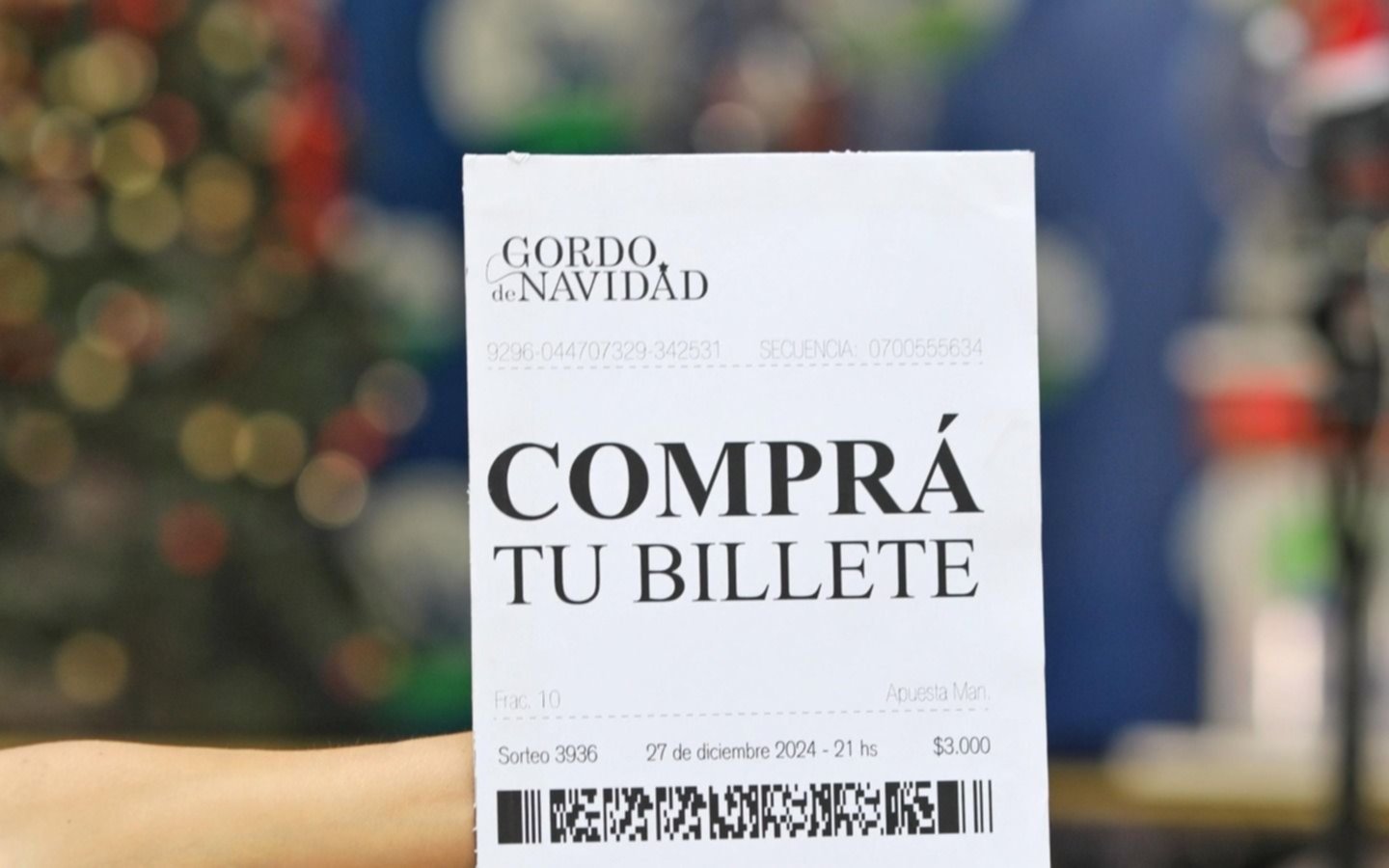 Se viene el sorteo del Gordo de Navidad con $1000 millones en premios