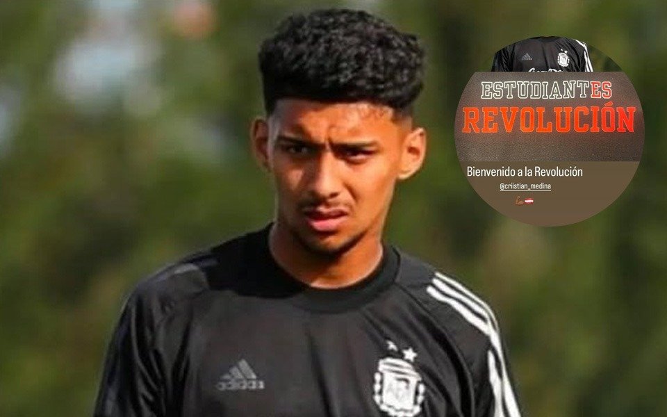 "Bienvenido a la revolución": Juan Sebastián Verón oficializó la llegada de Cristian Medina a Estudiantes