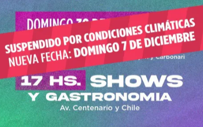 Municipio de Quilmes posterga el 153º aniversario de Ezpeleta por el mal tiempo