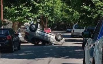 Automovilista alcoholizado volcó en Bernal, intentó huir y fue detenido 