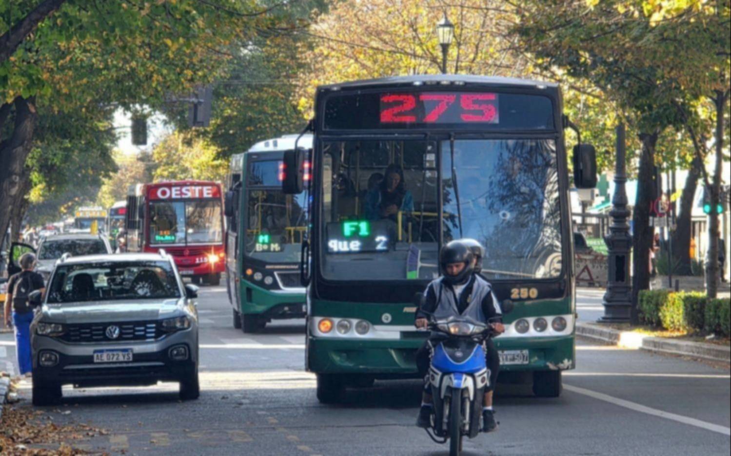 Retención de tareas en tres líneas de micro de La Plata por falta de pago: usuarios varados y paradas llenas