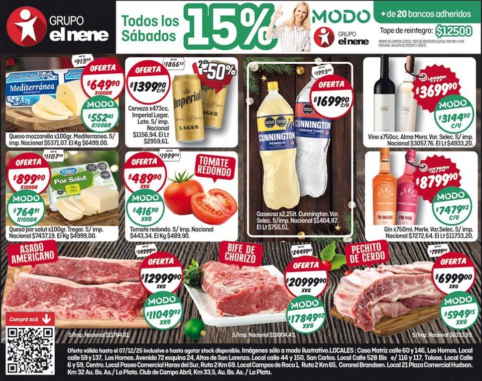 Carnes, bebidas y frescos: imperdibles ofertas en EL NENE