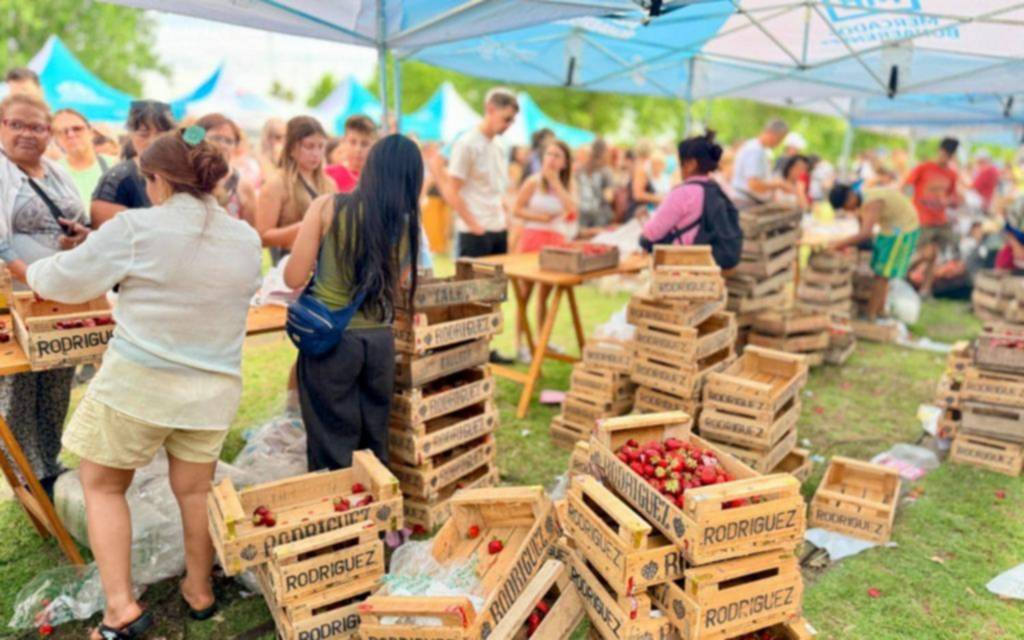 La frutilla avanza en las quintas y tuvo su fiesta