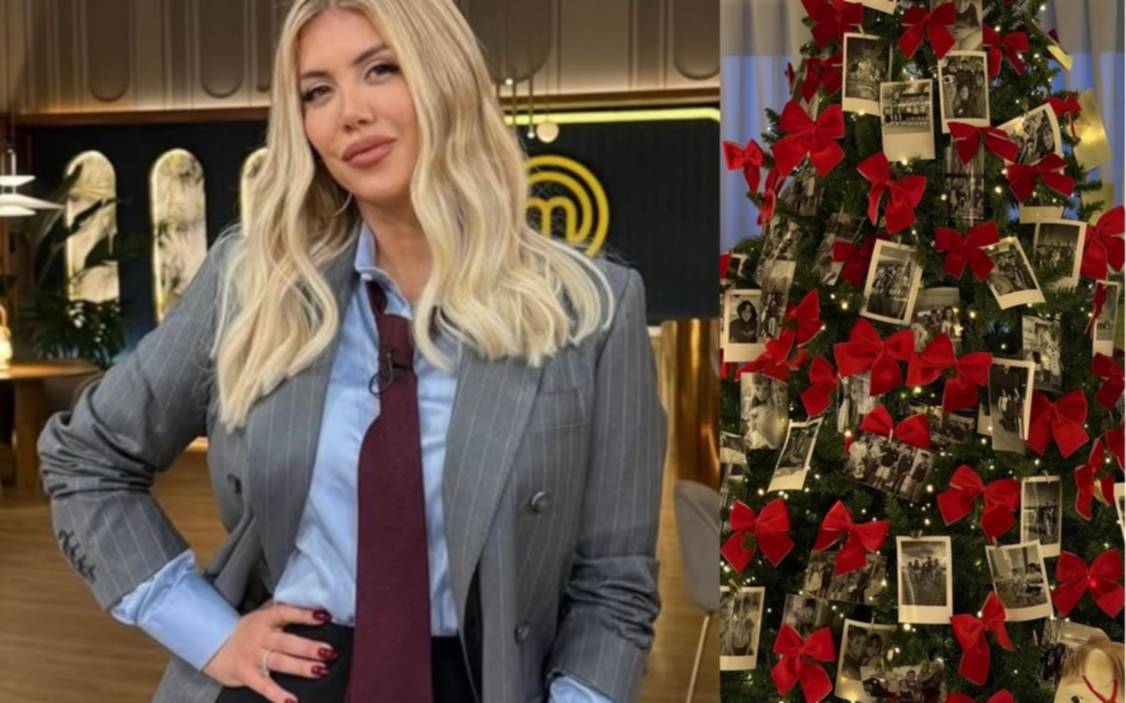 La lujosa Navidad de Wanda Nara y un arbolito cargado de simbolismos que incluyó a Maxi López