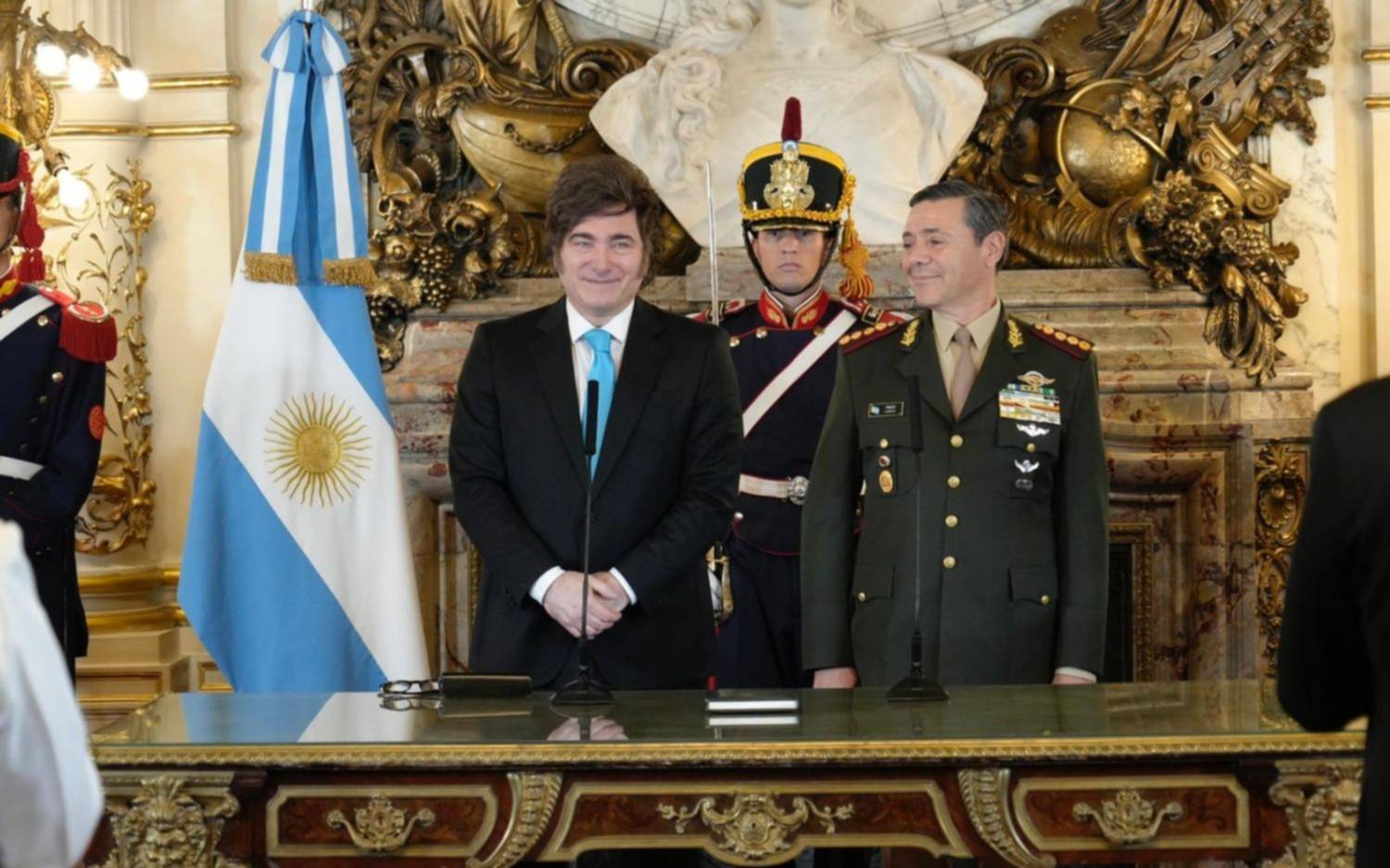 Milei le tomó juramento a Presti como ministro de Defensa