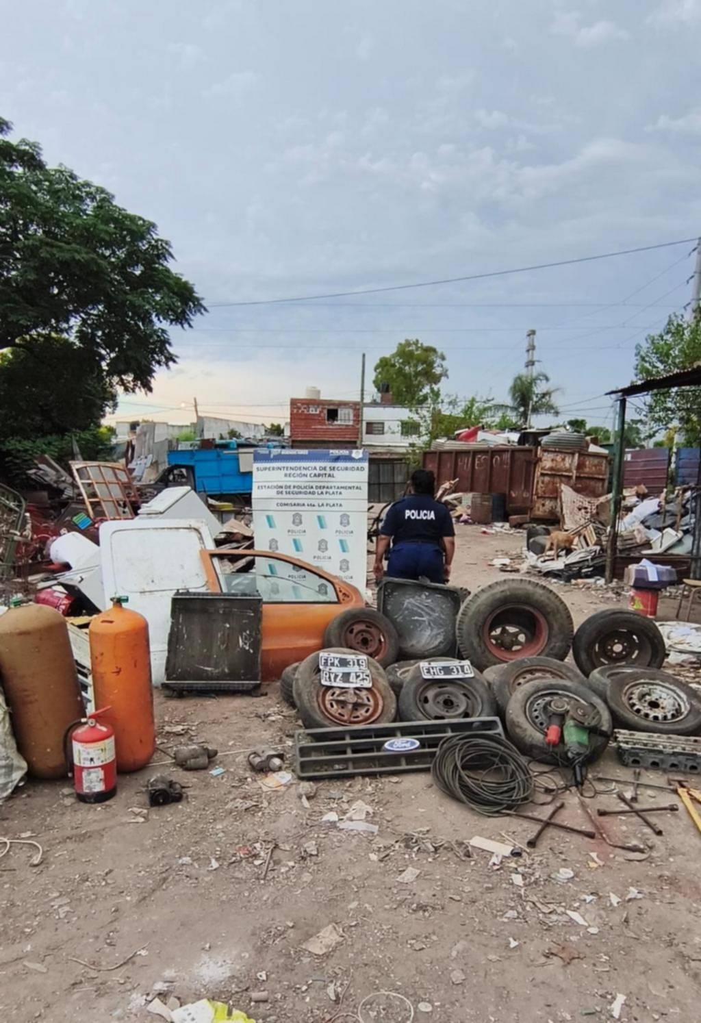 El robo de un vehículo destapó un desarmadero