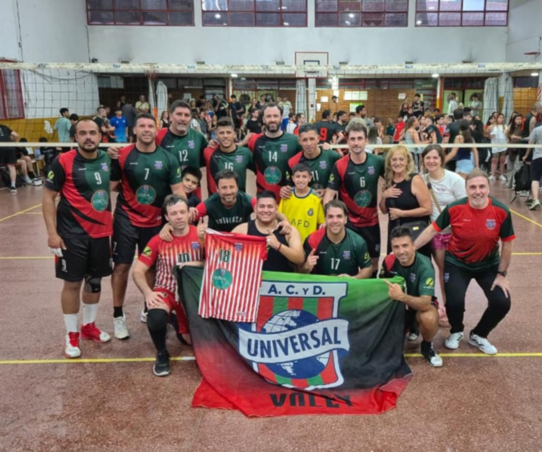 ¡Universal logró el campeonato y es el bicampeón del vóley de ARVA!