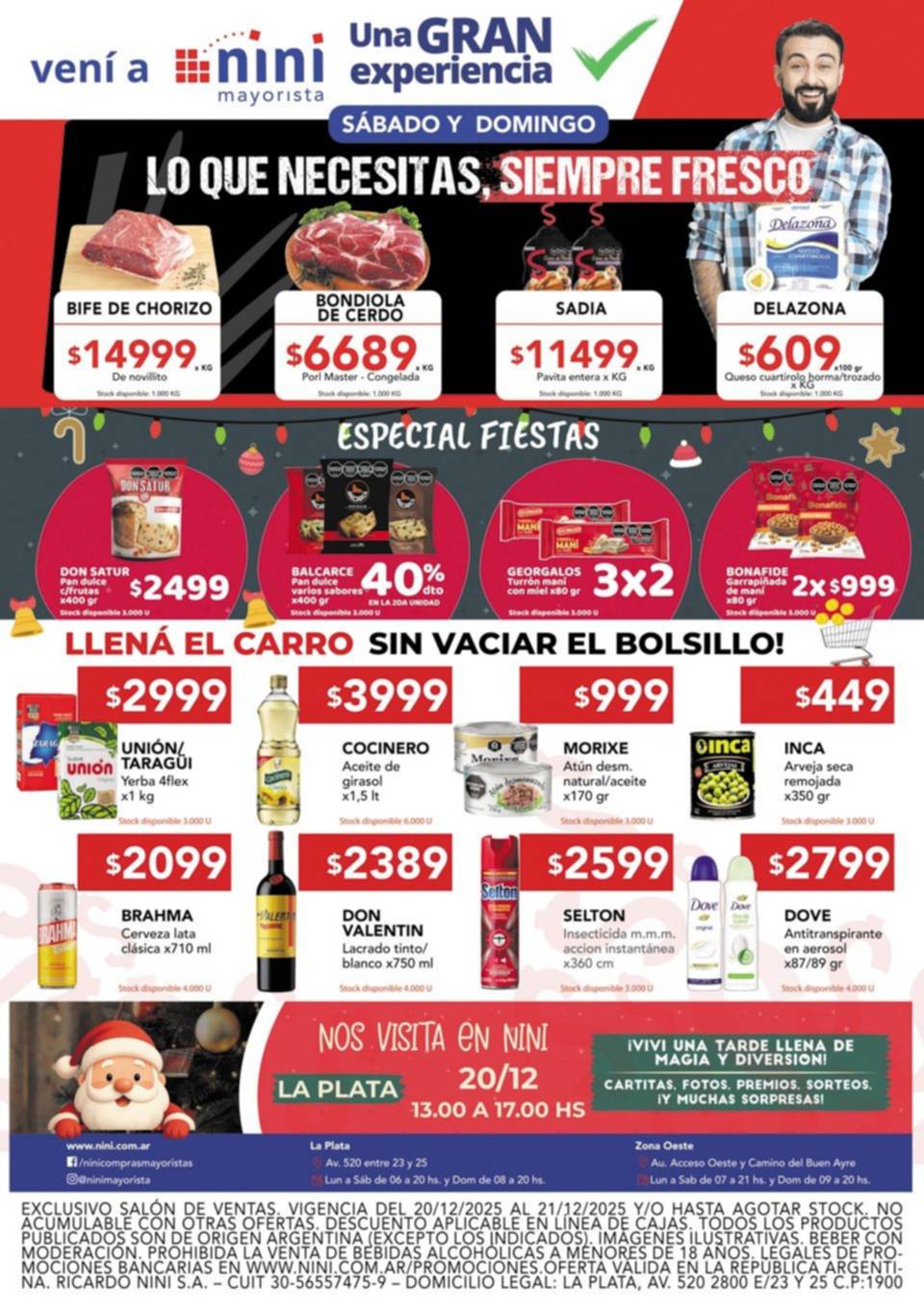 Las compras para las Fiestas, anticipalas en Nini mayorista