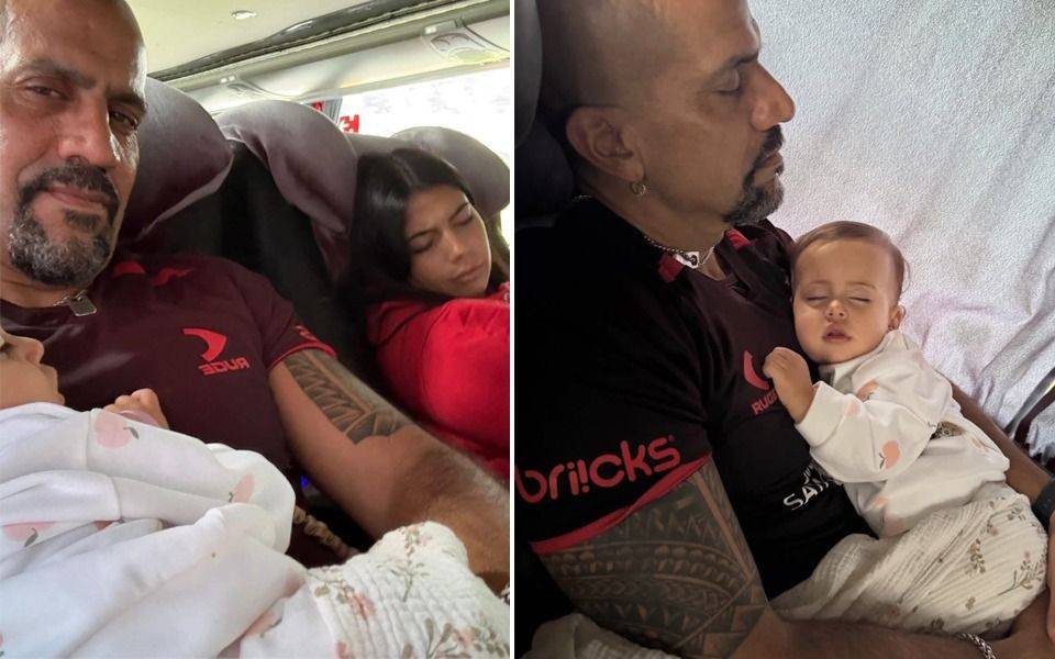 La Brujita Verón y otro viaje como hincha en Estudiantes - Platense: en micro junto a su hija Mila