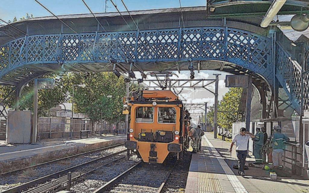 El tren eléctrico, más cerca de City Bell: se hizo un ensayo