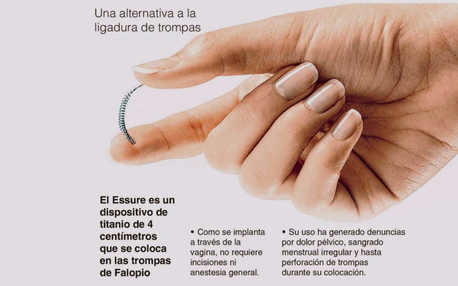 Polémica por un método anticonceptivo que podría tener efectos perjudiciales