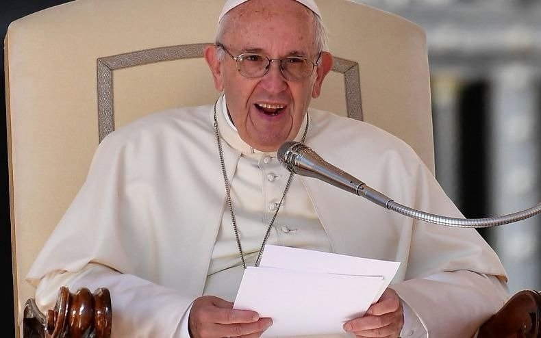 El Papa reclamó una solución negociada de dos Estados para Israel y los palestinos