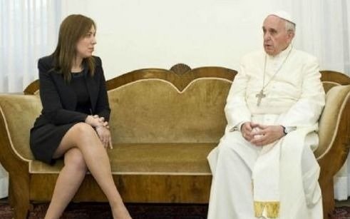 Hermético encuentro entre el papa Francisco y Vidal