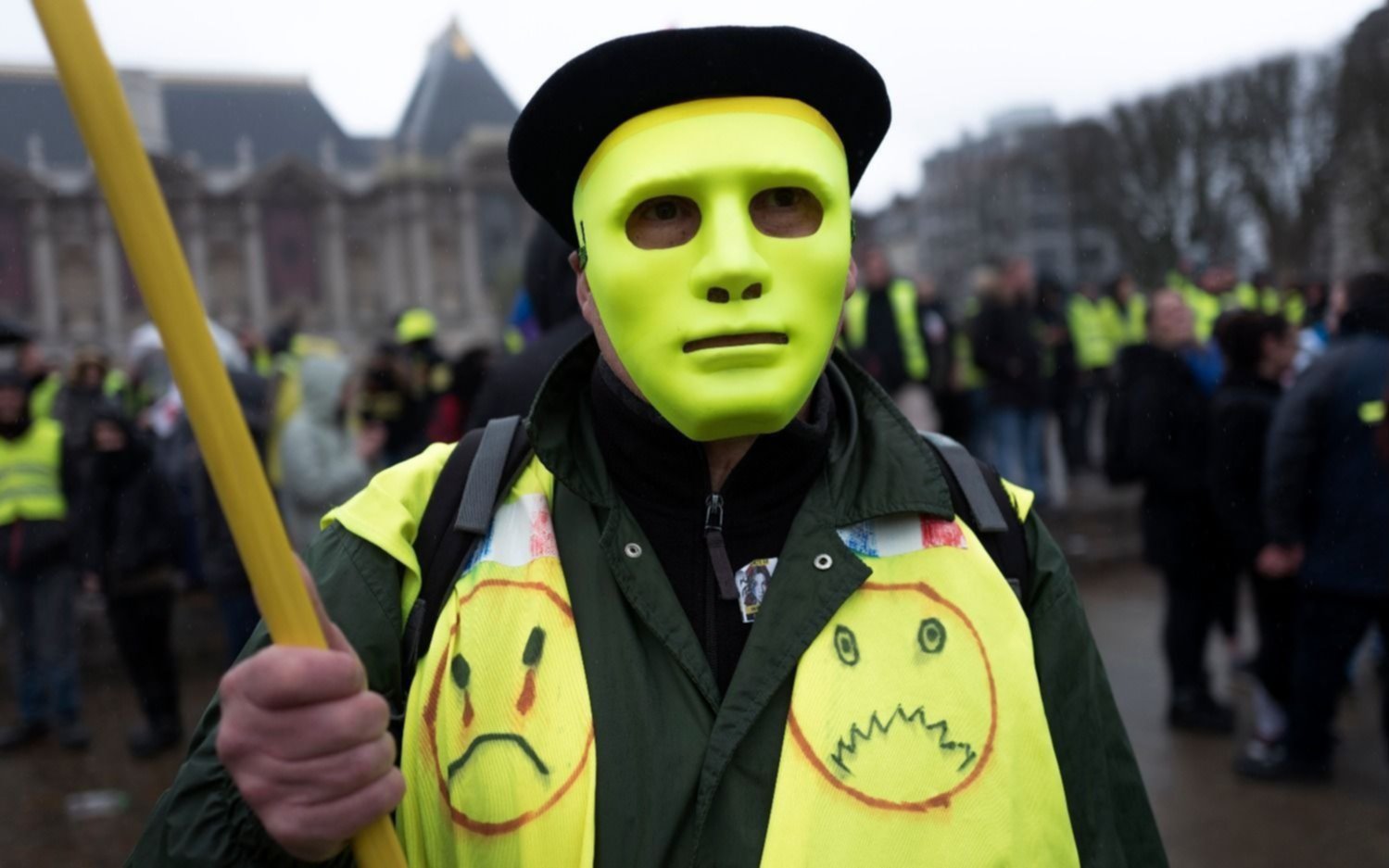 Los “chalecos amarillos” franceses son cada vez menos convocantes