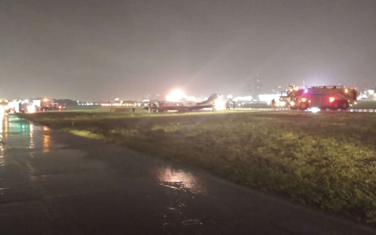 Despistó un avión sanitario en Aeroparque