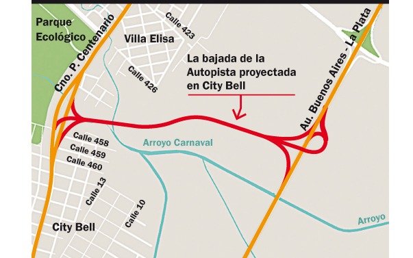 La Plata: con la audiencia pública en agosto, está más cerca la bajada de la Autopista en City Bell