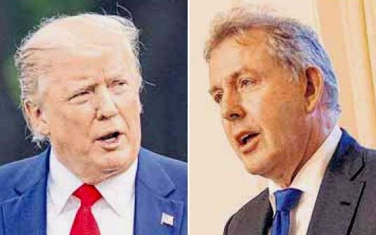 Trump se enojó y no tendrá más trato con el embajador británico en EE UU