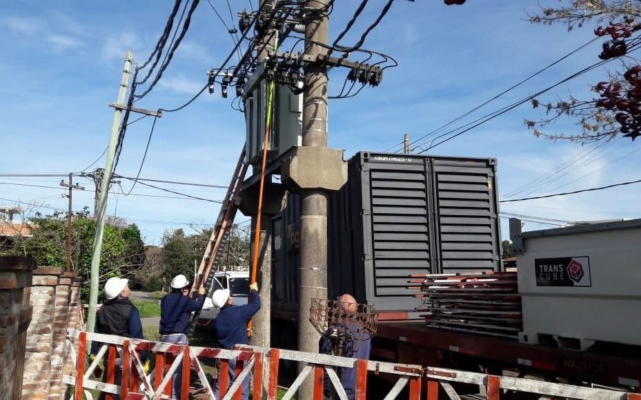 Retiran los generadores eléctricos de la zona norte